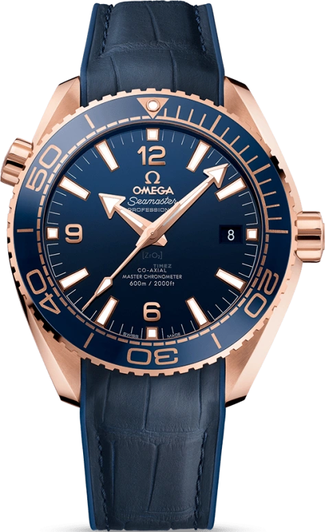 Omega,Seamaster Planet Ocean 43.50mm,43.50mm,Sedna Gold,Blue,Automatic,Date,Co-Axial Escapement,215,215.63.44.21.03.001