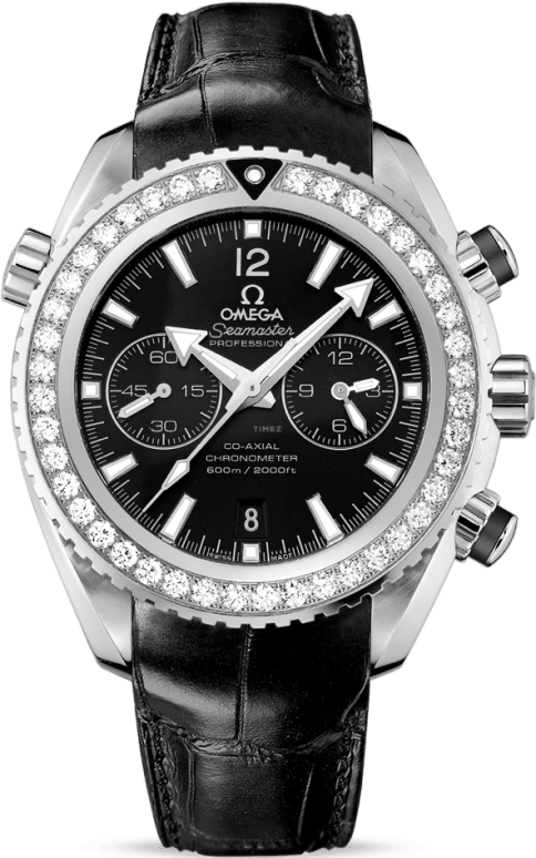 Omega,Seamaster Planet Ocean 45.50mm,45.50mm,Stainless Steel,Black,Automatic,Chronograph,Date,Co-Axial Escapement,Column Wheel,60hours,In-house Caliber,232,232.18.46.51.01.001