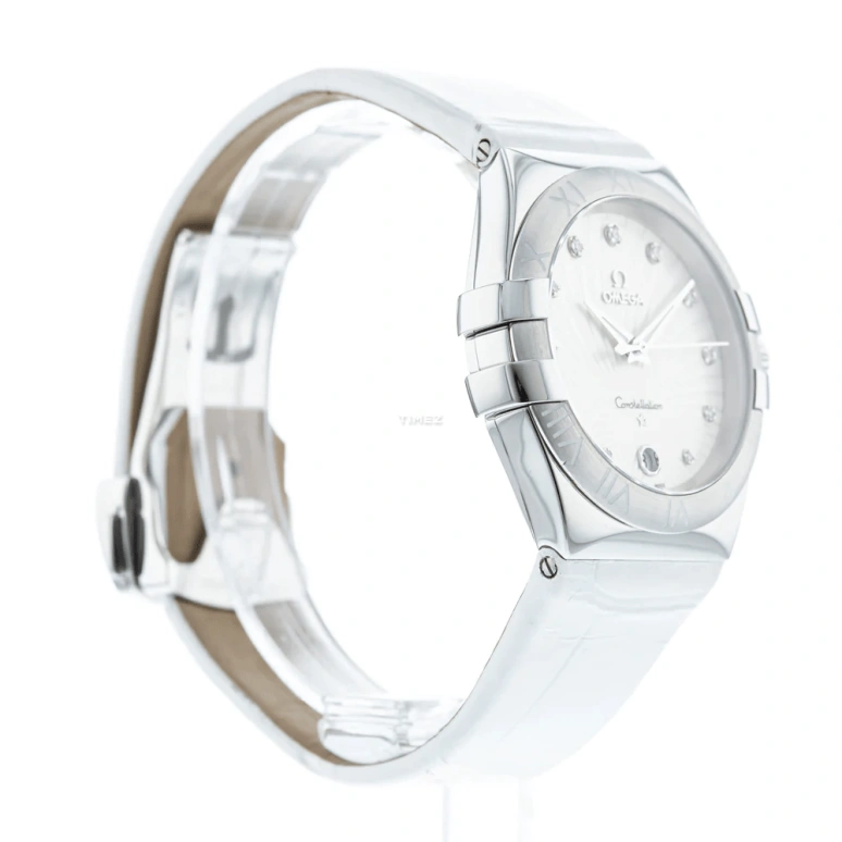 Omega,Constellation 35mm,35mm,Stainless Steel,White,Quartz,Day,30000hours,123,123.13.35.60.52.001