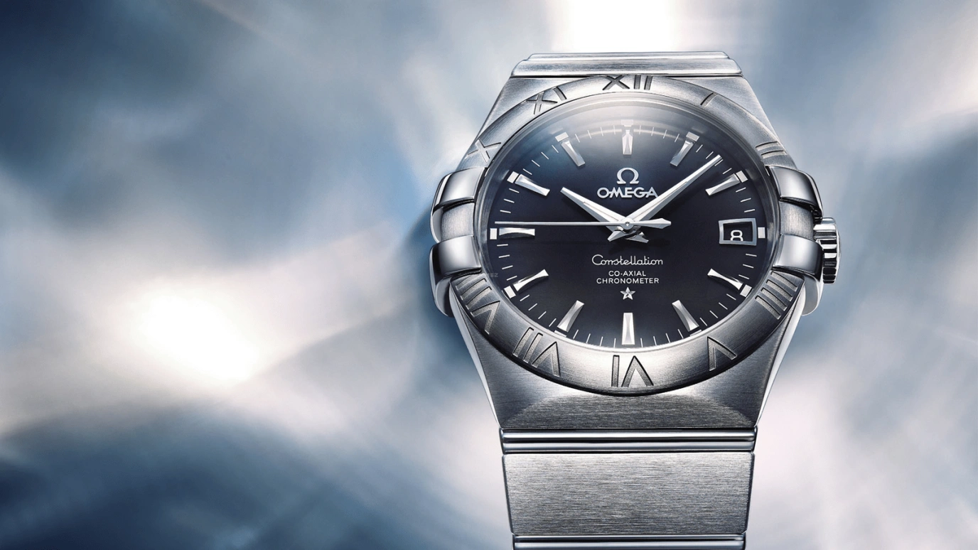 Omega,Constellation 35mm,35mm,Stainless Steel,Black,Automatic,Date,Co-Axial Escapement,123,123.10.35.20.01.001