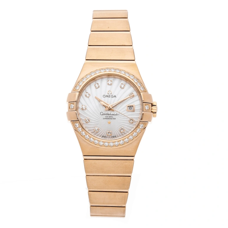 Omega,Constellation 31mm,31mm,Red Gold,White,Automatic,Day,50hours,123,123.55.31.20.55.001