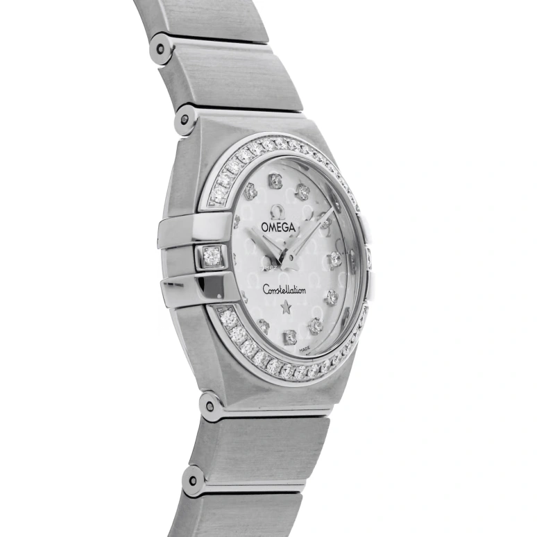 Omega,Constellation 24mm,24mm,Stainless Steel,Silver,Quartz,30000hours,In-house Caliber,123,123.15.24.60.52.001