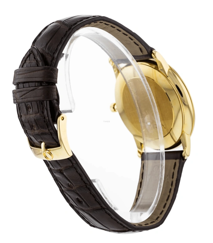 Omega,De Ville 34.40mm,34.40mm,Yellow Gold,Silver,Quartz,Day,30000hours,4610,4610.32.02