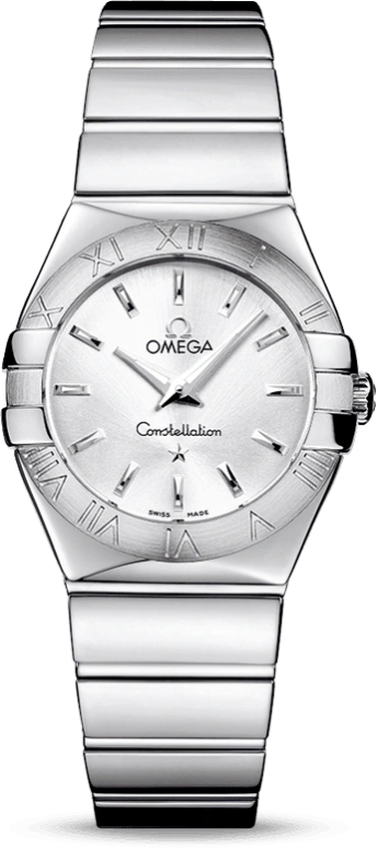 Omega,Constellation 27mm,27mm,Stainless Steel,Silver,Quartz,30000hours,In-house Caliber,123,123.10.27.60.02.002