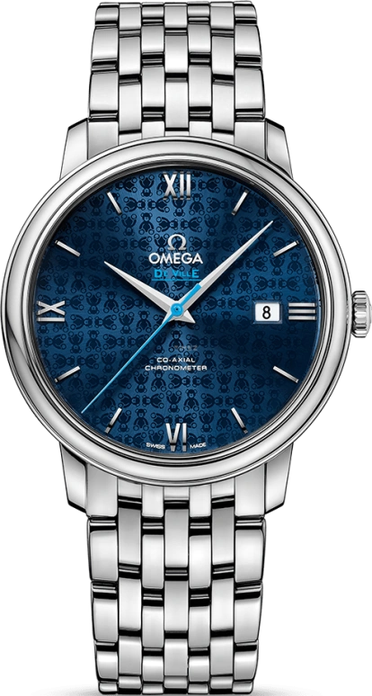 Omega,De Ville 39.50mm,39.50mm,Stainless Steel,Blue,Automatic,Date,Co-Axial Escapement,424,424.10.40.20.03.003