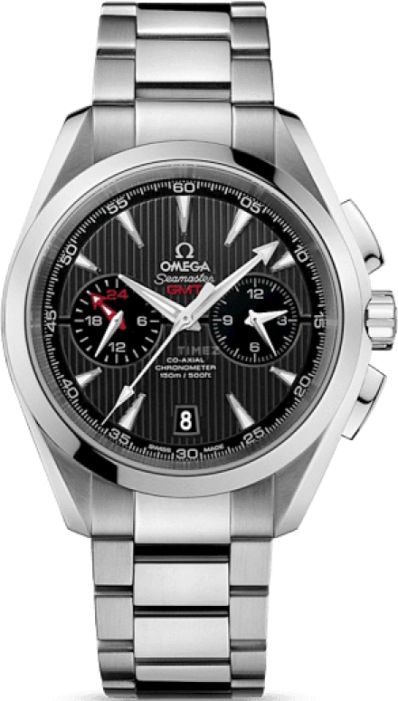 Omega,Aqua Terra 43mm,43mm,Stainless Steel,Grey,Automatic,Chronograph,Date,Co-Axial Escapement,Column Wheel,60hours,In-house Caliber,231,231.10.43.52.06.001