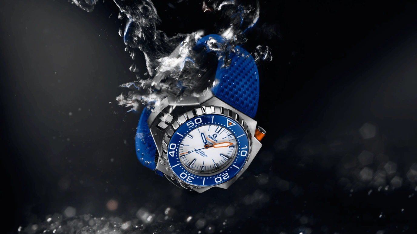 Omega,Seamaster PloProf 55mm,55mm,Titanium,White,Automatic,Co-Axial Escapement,60hours,227,227.90.55.21.04.001