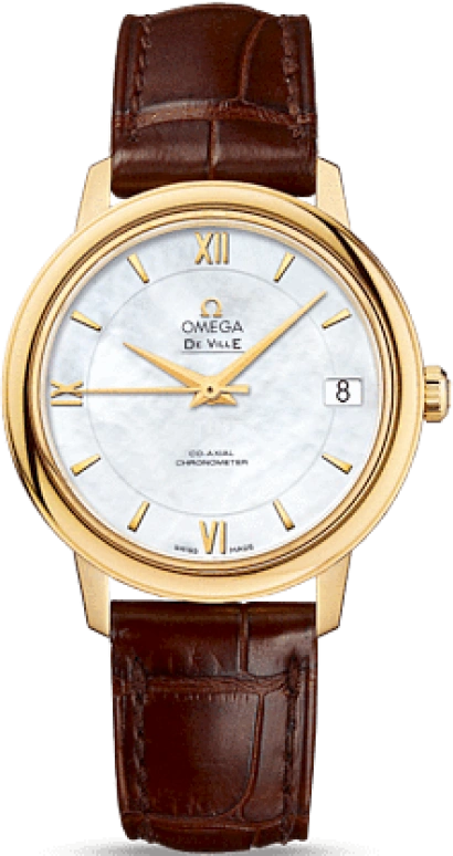 Omega,De Ville 32.70mm,32.70mm,Yellow Gold,White,Automatic,Date,Co-Axial Escapement,424,424.53.33.20.05.002
