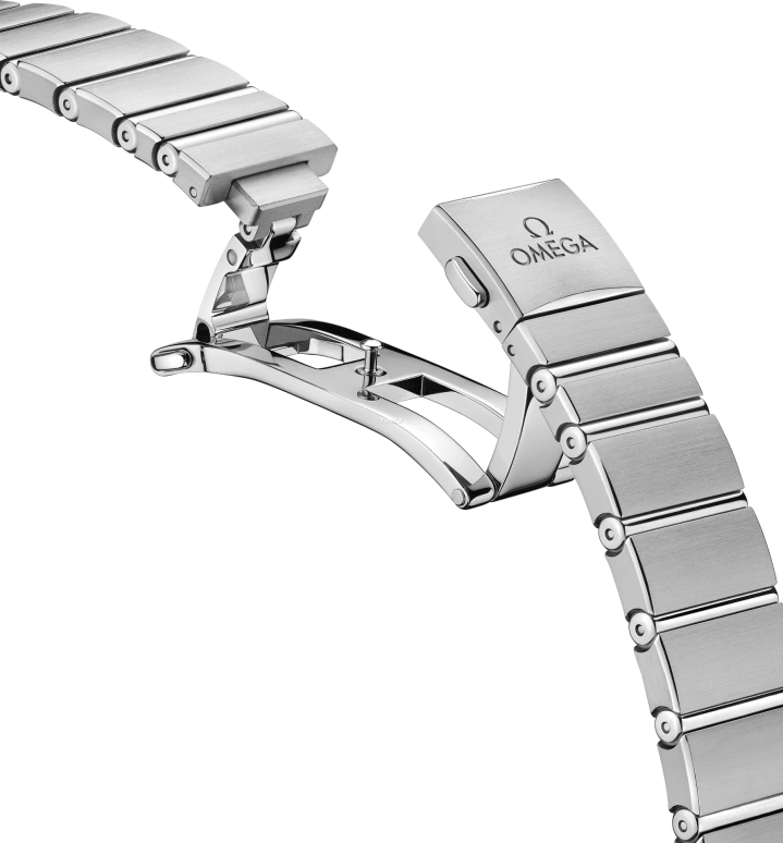 Omega,Constellation 28mm,28mm,Stainless Steel,Grey,Quartz,In-house Caliber,Sapphire,Crystal Glass,131,131.15.28.60.56.001