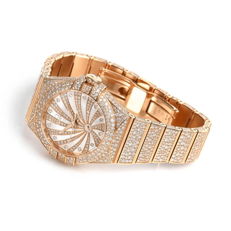 Omega,Constellation 31mm,31mm,Red Gold,White,Automatic,50hours,In-house Caliber,123,123.55.31.20.55.006