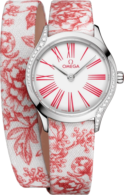Omega,De Ville 26mm,26mm,Stainless Steel,Rose,White,Quartz,In-house Caliber,Sapphire,428,428.17.26.60.04.003