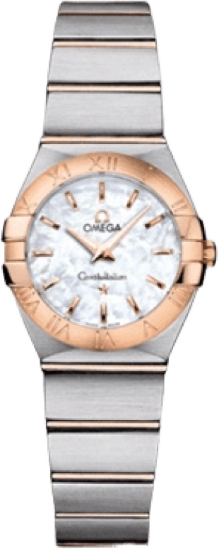 Omega,Constellation 24mm,24mm,Red Gold,Stainless Steel,White,Quartz,30000hours,In-house Caliber,123,123.20.24.60.05.001