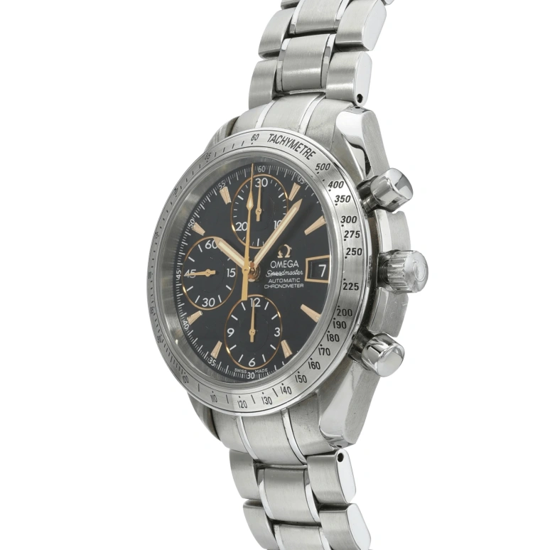 Omega,Speedmaster 40mm,40mm,Stainless Steel,Black,Automatic,Chronograph,Day,3211,3211.50.00