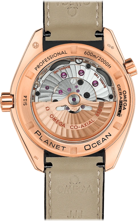 Omega,Seamaster Planet Ocean 42mm,42mm,Red Gold,Black,Automatic,Date,Co-Axial Escapement,232,232.63.42.21.01.001