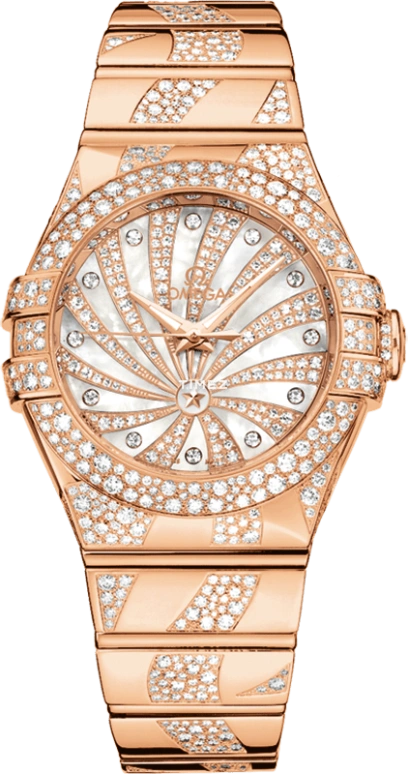 Omega,Constellation 31mm,31mm,Red Gold,White,Automatic,50hours,In-house Caliber,123,123.55.31.20.55.008