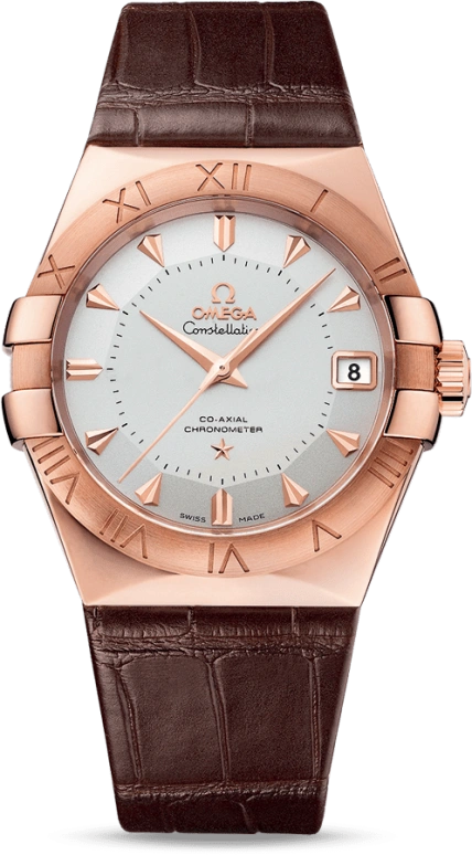 Omega,Constellation 38mm,38mm,Sedna Gold,Silver,Automatic,Date,Co-Axial Escapement,123,123.53.38.21.02.001