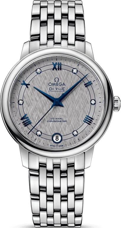 Omega,De Ville 32.70mm,32.70mm,Stainless Steel,Grey,Automatic,Date,Co-Axial Escapement,424,424.10.33.20.56.002
