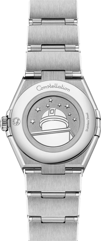 Omega,Constellation 28mm,28mm,Stainless Steel,Green,Quartz,In-house Caliber,Sapphire,Crystal Glass,131,131.10.28.60.60.001