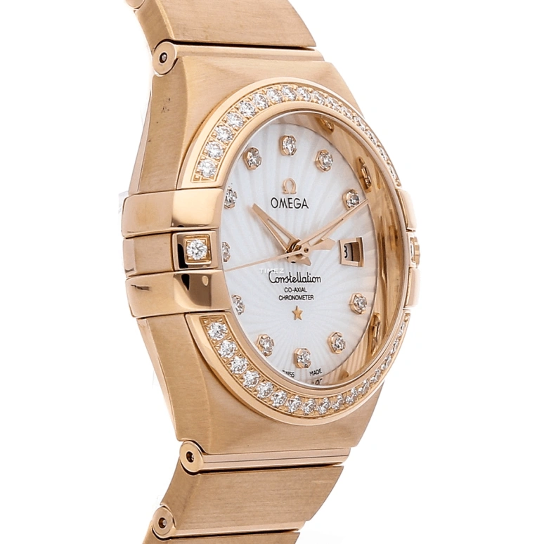 Omega,Constellation 31mm,31mm,Red Gold,White,Automatic,Day,50hours,123,123.55.31.20.55.001