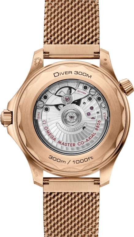 Omega,Seamaster Diver 300M 42mm,42mm,Bronze Gold,Black,Automatic,Anti-magnetic,55hours,Ma Long,210,210.90.42.20.01.003