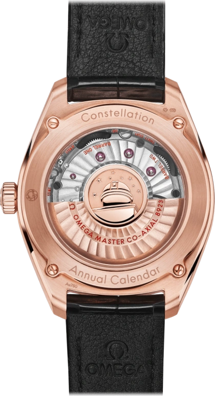 Omega,Globemaster 41mm,41mm,Sedna Gold,Rose,Automatic,Annual Calendar,Month,Date,Zodiac Indications,60hours,In-house Caliber,130,130.53.41.22.99.002