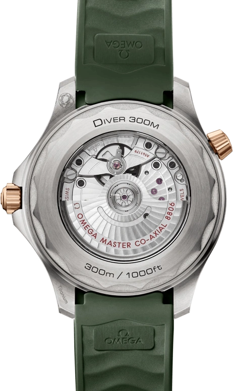 Omega,Seamaster Diver 300M 42mm,42mm,Titanium,Green,Automatic,55hours,In-house Caliber,210,210.92.42.20.10.001