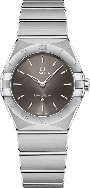 Omega,Constellation 28mm,28mm,Stainless Steel,Grey,Quartz,In-house Caliber,Sapphire,131,131.10.28.60.06.001