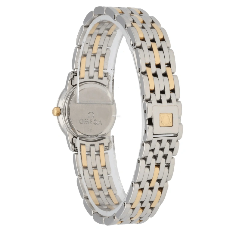 Omega,De Ville 22mm,22mm,Yellow Gold,Stainless Steel,Champagne,Quartz,30000hours,In-house Caliber,4370,4370.12.00