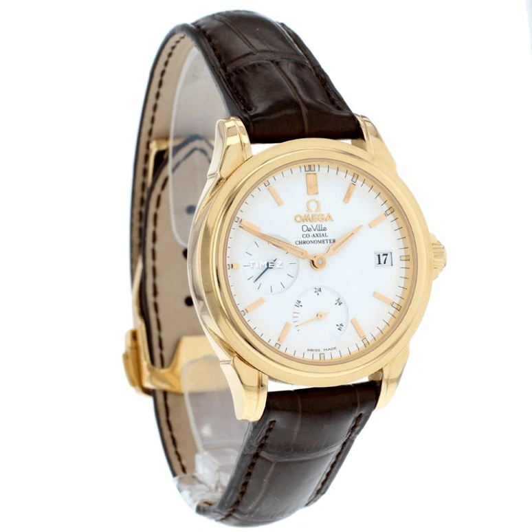 Omega,De Ville 35mm,35mm,Red Gold,White,Automatic,Day,Power Reserve Indicator,4663,4663.20.32