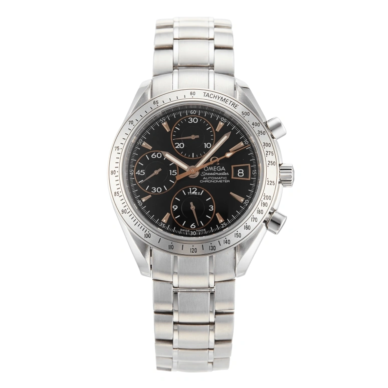 Omega,Speedmaster 40mm,40mm,Stainless Steel,Black,Automatic,Chronograph,Day,3211,3211.50.00
