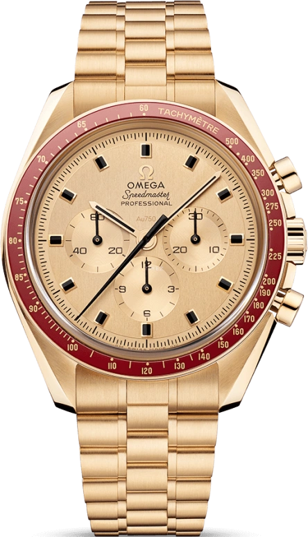 Omega,Speedmaster 42mm,42mm,Moonshine Gold,Gold,Handwound,Chronograph,50hours,310,310.60.42.50.99.001