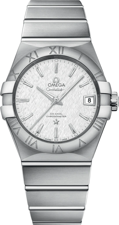 Omega,Constellation 38mm,38mm,Stainless Steel,Silver,Automatic,Date,Co-Axial Escapement,123,123.10.38.21.02.004
