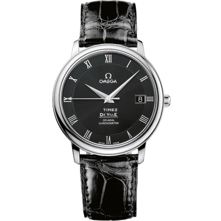 Omega,De Ville 36.50mm,36.50mm,Stainless Steel,Black,Automatic,Day,48hours,4875,4875.50.01