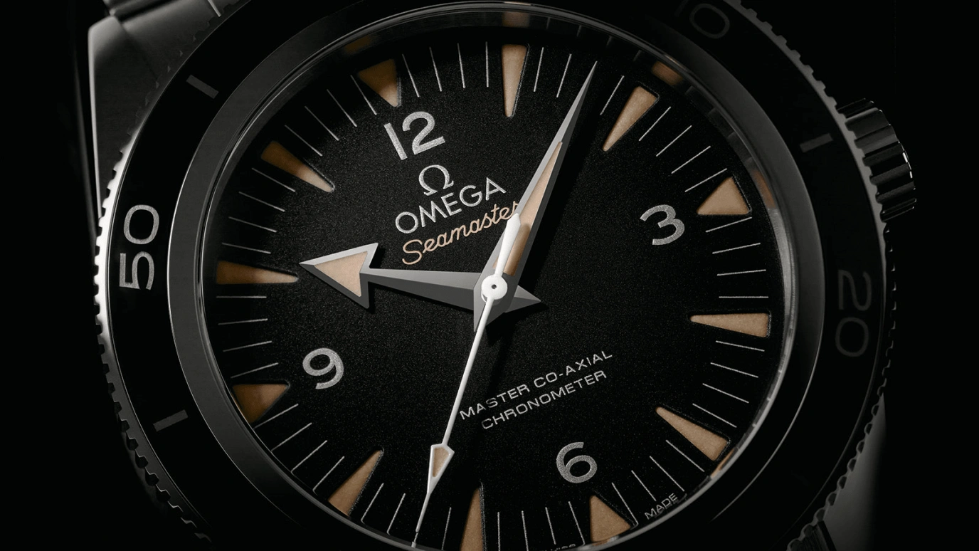 Omega,Seamaster 300 41mm,41mm,Stainless Steel,Black,Automatic,Co-Axial Escapement,60hours,233,233.30.41.21.01.001