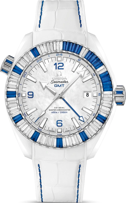 Omega,Seamaster Planet Ocean 45.50mm,45.50mm,Ceramic,Platinum,White,Automatic,Date,Co-Axial Escapement,215,215.98.46.22.05.001