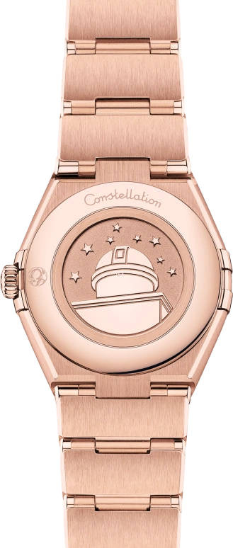 Omega,Constellation 28mm,28mm,Sedna Gold,Grey,Quartz,In-house Caliber,Sapphire,Crystal Glass,131,131.55.28.60.99.005
