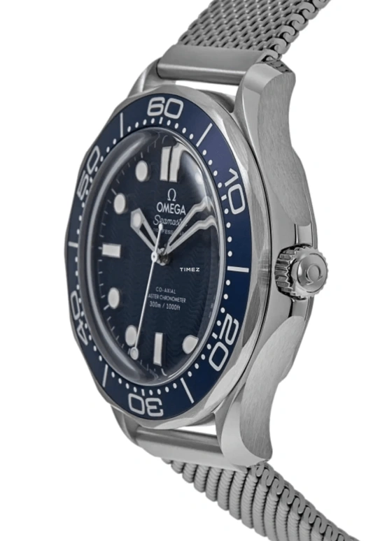 Omega,Seamaster 42mm,42mm,Stainless Steel,Blue,Automatic,55hours,In-house Caliber,210,210.30.42.20.03.002