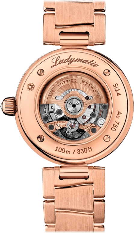 Omega,LadyMatic 34mm,34mm,Red Gold,Black,Automatic,Date,Co-Axial Escapement,425,425.65.34.20.55.001