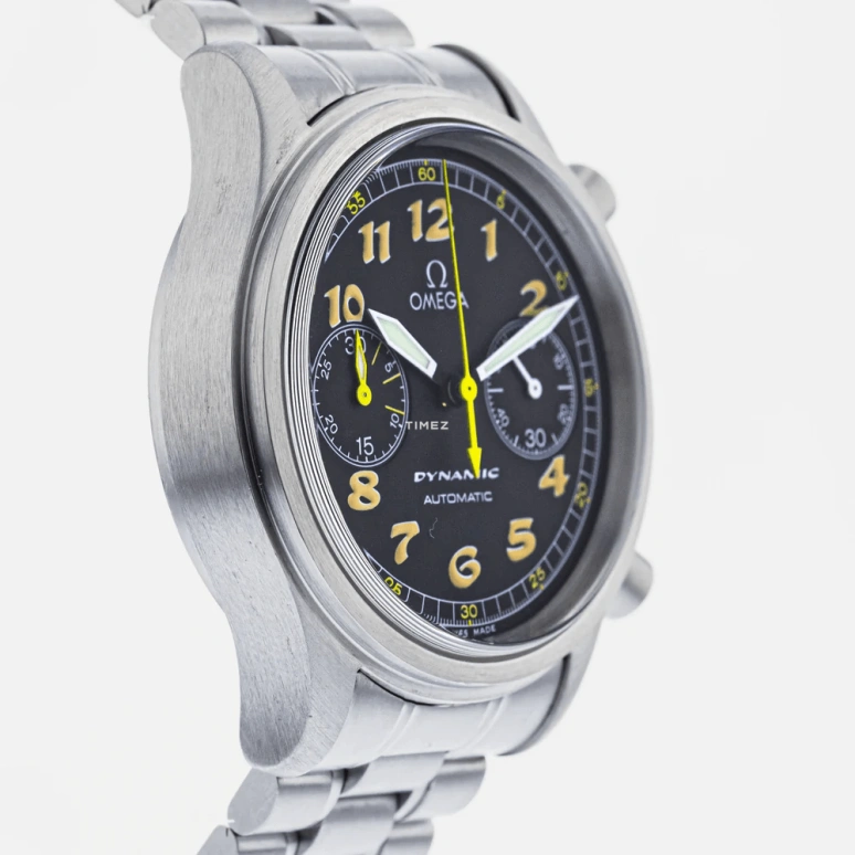 Omega,Dynamic 38mm,38mm,Stainless Steel,Black,Automatic,Chronograph,42hours,5240,5240.50.00