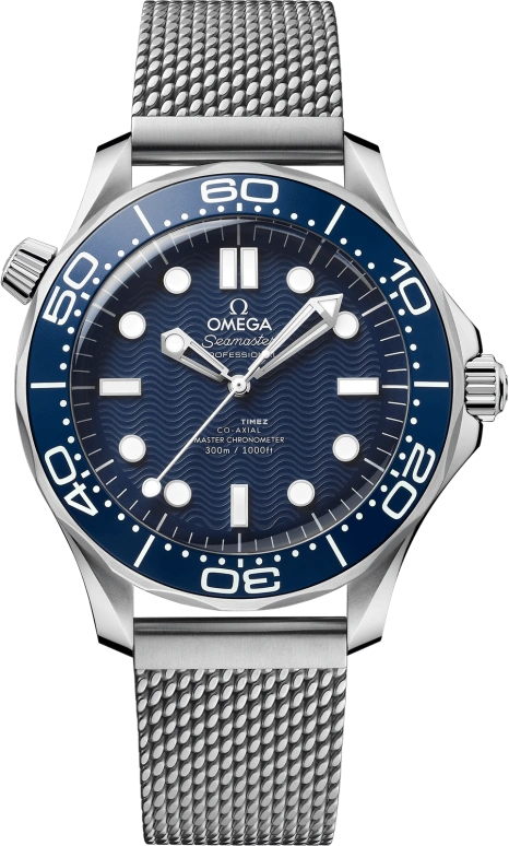 Omega,Seamaster 42mm,42mm,Stainless Steel,Blue,Automatic,55hours,In-house Caliber,210,210.30.42.20.03.002