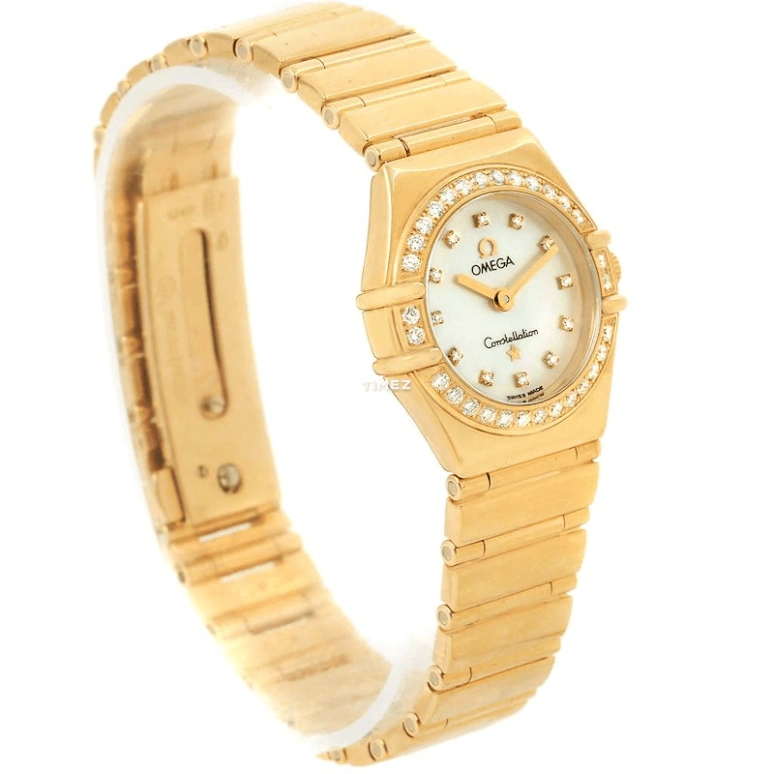 Omega,Constellation 22mm,22mm,Yellow Gold,Silver White,Quartz,30000hours,In-house Caliber,1164,1164.75.00