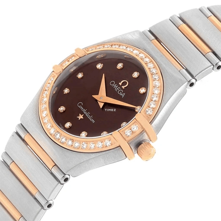 Omega,Constellation 25.50mm,25.50mm,Stainless Steel,Brown,Quartz,30000hours,In-house Caliber,1358,1358.60.00