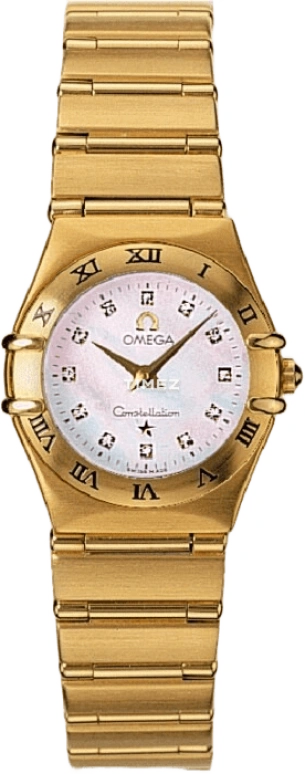 Omega,Constellation 22mm,22mm,Yellow Gold,White,Quartz,30000hours,In-house Caliber,1162,1162.75.00