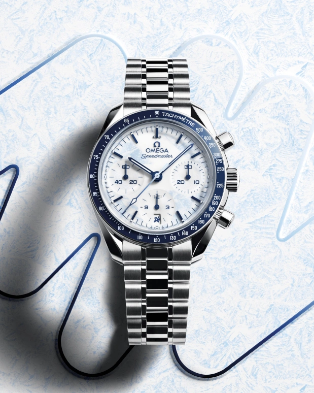 Omega,Speedmaster 38mm,38mm,Stainless Steel,Ceramic,White,Automatic,Chronograph,Day,522,522.30.38.50.04.001