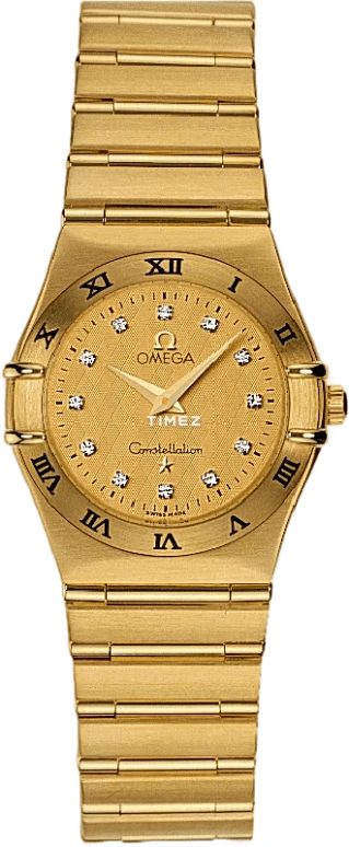Omega,Constellation 25.50mm,25.50mm,Yellow Gold,Gold,Quartz,30000hours,In-house Caliber,1172,1172.15.00
