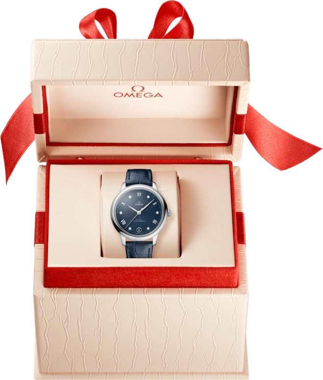 Omega,De Ville 34mm,34mm,Stainless Steel,Blue,Automatic,Day,Co-Axial Escapement,Anti-magnetic,434,434.13.34.20.53.002