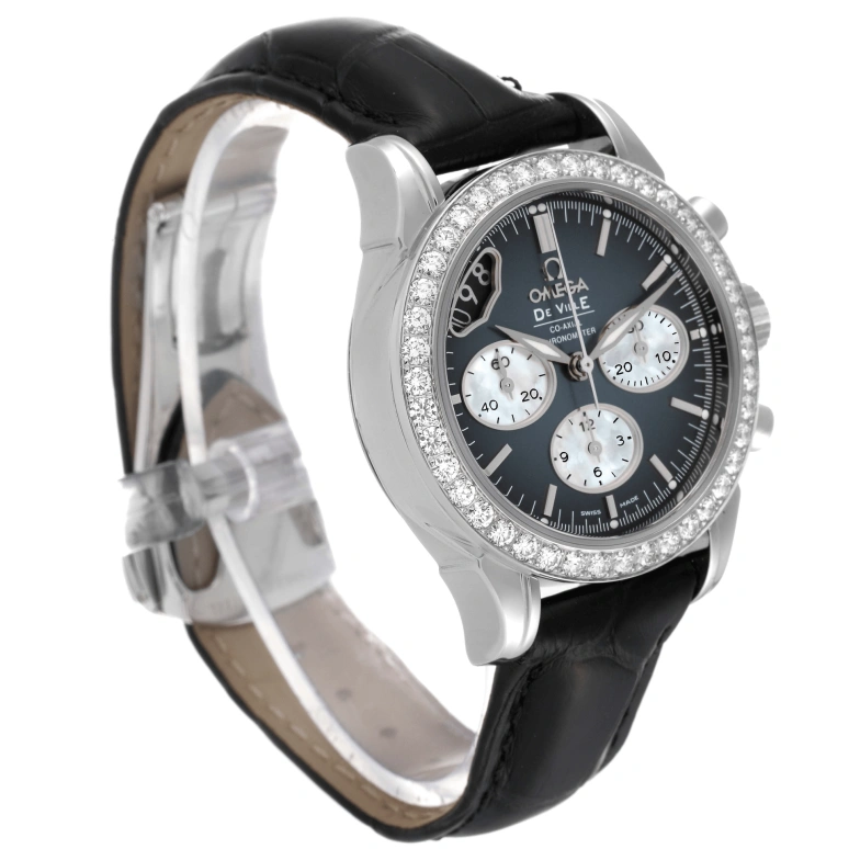 Omega,De Ville 35mm,35mm,Stainless Steel,Grey,Automatic,Chronograph,Day,422,422.18.35.50.06.001