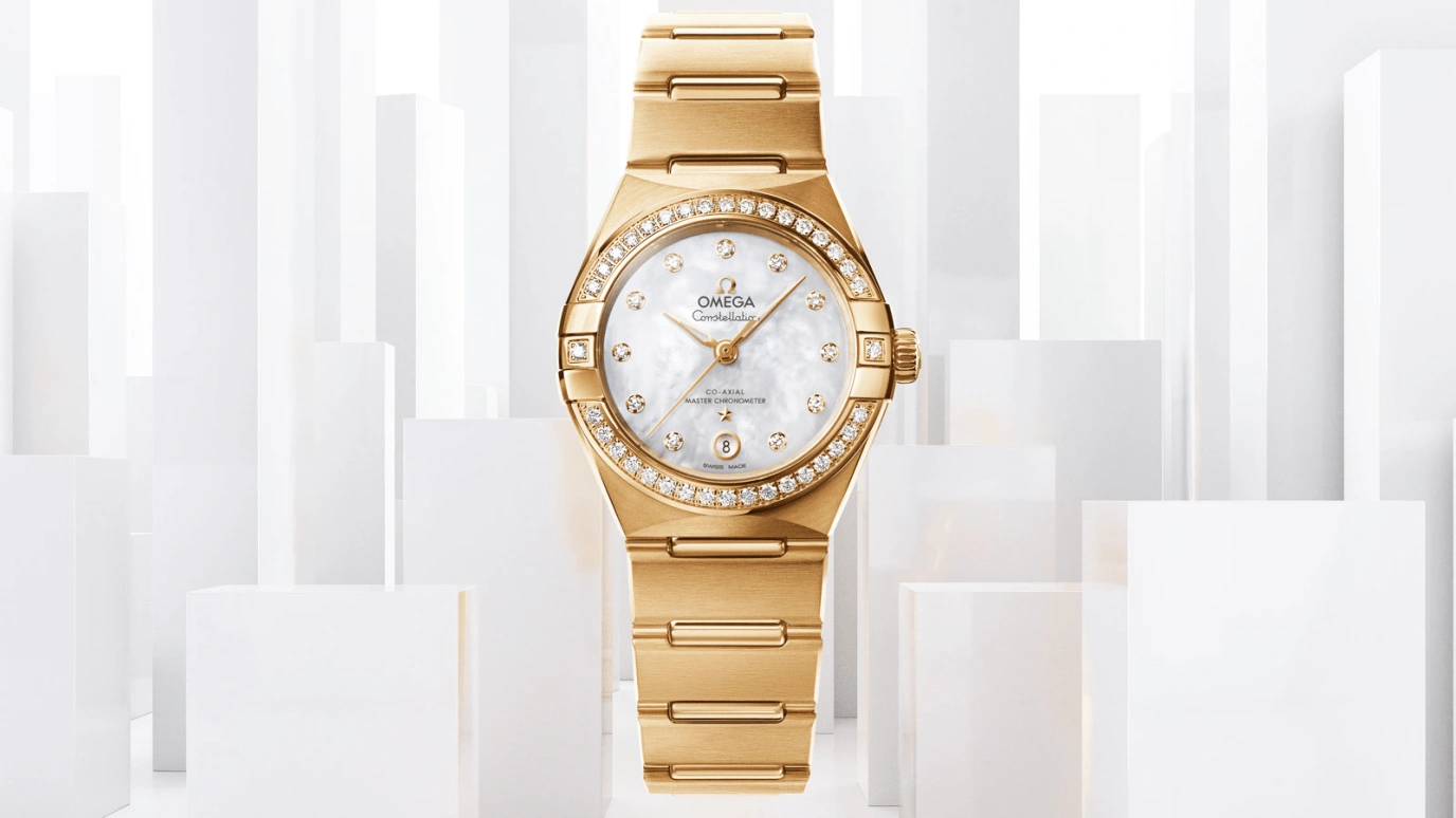 Omega,Constellation 29mm,29mm,Yellow Gold,White,Automatic,Date,Co-Axial Escapement,131,131.55.29.20.55.002