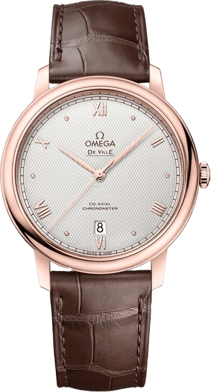Omega,De Ville 39.50mm,39.50mm,Sedna Gold,Silver,Automatic,Date,Co-Axial Escapement,424,424.53.40.20.99.001