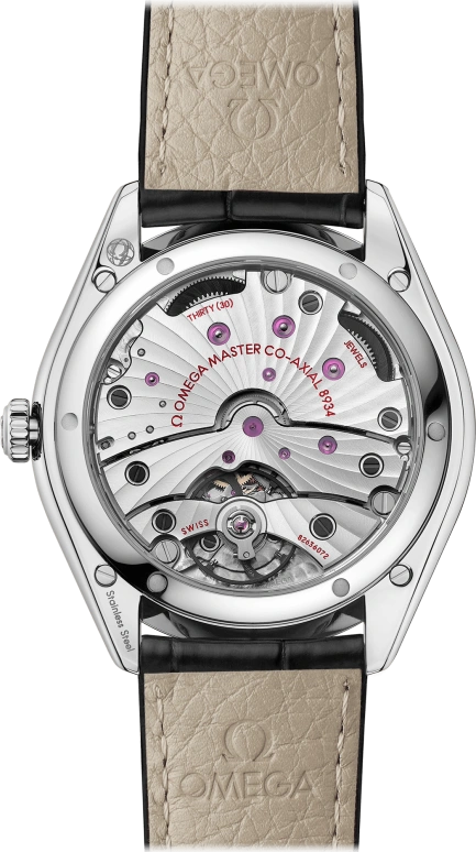 Omega,Trésor 40mm,40mm,Stainless Steel,Black,Handwound,Power Reserve Indicator,Co-Axial Escapement,435,435.13.40.22.01.001